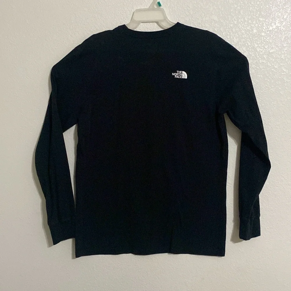 THE NORTH FACE Men’s Classic Fit 100% Cotton Black Long Sleeves T Shirt Size L